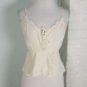 Forever 21 lace wrap tie top